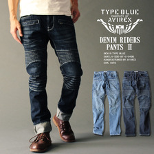 AVIREX TYPE BLUE DENIM RIDERS PNATS 6166157画像