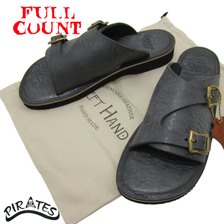 FULLCOUNT Leather Sandal made by LEFTHAND BLACK 6831画像