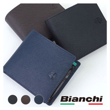 Bianchi イタリアンレザー 二つ折れ ウォレット BIA1004画像