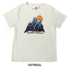 go slow caravan BROS 鹿の子 S/S プリント Tシャツ MOUNTAIN 341957画像