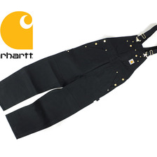 Carhartt R01 DUCK BIB OVERALL UNLINED BLACK画像
