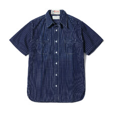 SUGAR CANE Lot No. SC36267 / FICTION ROMANCE 8.5oz. WABASH STRIPE WORK SHIRT (SHORT SLEEVE) SC36267A画像