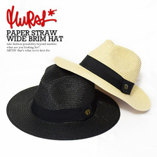 MURAL PAPER STRAW WIDE BRIM HAT 16MU-SS-079画像