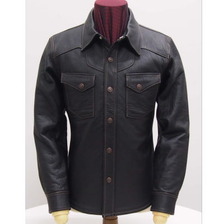 THE FLAT HEAD FSD-32KB ディアスキンシャツジャケット画像