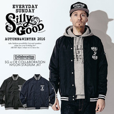SILLY GOOD SG x CR COLLABORATION NYLON STADIUM JKT &times; CRIMIE SG1F5-JK05画像