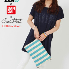 HTML ZERO3 &times; おそ松さん &times; BANDAI Im Neet Six Stripe Clutch Bag ACS187画像