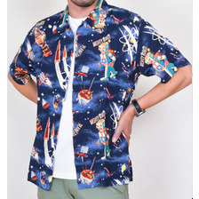 SUN SURF 半袖アロハシャツ SPエディション &ldquo;THE DAY OF SPACE ROBOT&rdquo; SC37257画像