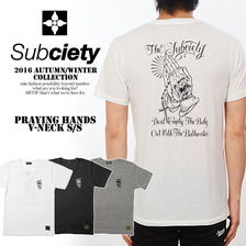 Subciety PRAYING HANDS V-NECK S/S 10592画像