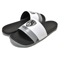 adidas ADILETTE "Brooklyn NETS" ftwht/cblaxk-chsogr (NBA PACK) S31626画像