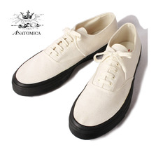 ANATOMICA WAKOUWA DECK SHOES LOW OFF WHITE/BLACK画像