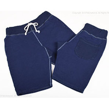 Two Moon インディゴ染 スウェットショートパンツ 12148画像