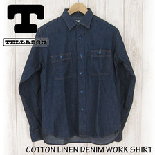 TELLASON DENIM WORK SHIRT TS16SS-03DE画像