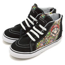 VANS &times; Nintendo Kids Toddler Sk8-Hi Zip Mario & Luigi/True White VN-000XG5K5P画像