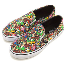 VANS &times; Nintendo Kids Toddler Classic Slip-On Super Mario Bros/Multi VN-000ZCRK5A画像