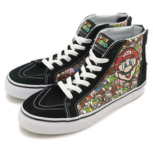 VANS &times; Nintendo Kids Sk8-Hi Zip Mario & Luigi/True White VN-000W9WK5P画像