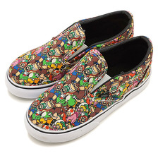VANS &times; Nintendo Kids Classic Slip-On Super Mario Bros/Multi VN-0004J2K5A画像