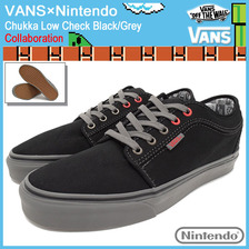 VANS &times; Nintendo Chukka Low Check Black/Grey VN-000ZUMJZW画像