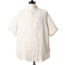 GOLD LINEN GAUZE STAND COLLAR SHIRT GL37242画像