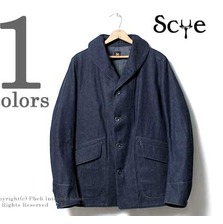 SCYE BASICS グレーデニム ショールカラー カバーオール 5116-43538画像