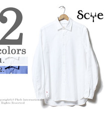 SCYE BASICS 超長綿甘撚りオックスフォード レギュラーカラーシャツ 5116-33501画像