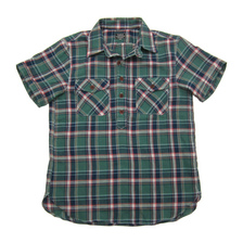 TOPAZ Cotton/Linen Short Sleeve Pullover Work Shirts「JACKSONVILLE」 TS-2323画像