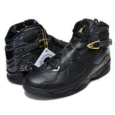 NIKE AIR JORDAN 8 RETRO C&C ''CONFETTI'' BLK / MTLLC GLD - ANTHRCT - ANTHRCT 832821-004画像