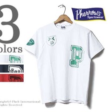 Pherrow's 16S-PT18 ワッペン付きプリントTシャツ画像