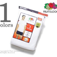 Fruit of the Loom クルーネックTシャツ 3枚入りパック ホワイト 2828画像