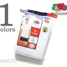 Fruit of the Loom クルーネックTシャツ 6枚入りパック ホワイト 6P-2828画像