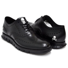 COLE HAAN &times; mastermind JAPAN ZEROGRAND WING OX BLACK SKULL C22081画像