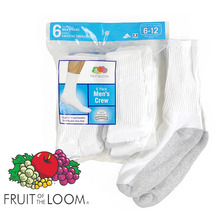 Fruit of the Loom 6PACK CUSHIONED CREW SOCKS画像