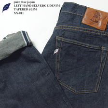 pure blue japan LEFT HAND SELVEDGE DENIM TAPERED SLIM XX-011画像
