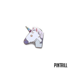 PINTRILL UNICORN PIN WHITE画像