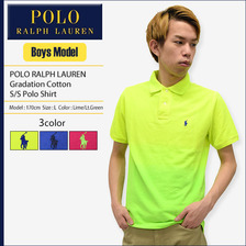 POLO RALPH LAUREN Gradation Cotton S/S Polo Shirt 323605589画像