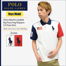 POLO RALPH LAUREN Big Pony Flag Wappen S/S Polo Shirt 3236057画像