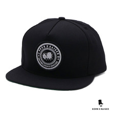 BORN X RAISED GENOCIDE SNAPBACK BLACK画像
