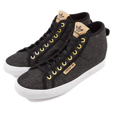 adidas Originals adiHONEY MID UP DENIM コアブラック/コアブラック/ランニングホワイト BB6068画像