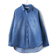upper hights THE SHIRT 01 DENIM -SEA- 163DS01-SEA画像