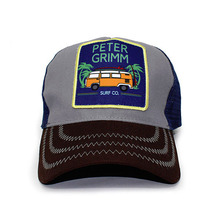 PETER GRIMM SURF LIFE MESH CAP GREYxBROWNxNAVY PTG014画像