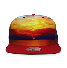 Mitchell & Ness SUNSET SNAPBACK MULTIxRED LVMN021画像