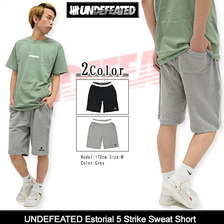 UNDEFEATED Estorial 5 Strike Sweat Short 512121画像