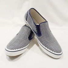 SAMURAI JEANS サムライ自動車倶楽部 SM94LOW16-D17 インディゴヒッコリーデニムスリッポン画像