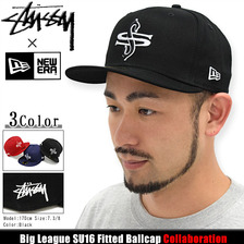 STUSSY &times; NEW ERA Big League SU16 Fitted Ballcap 131598画像