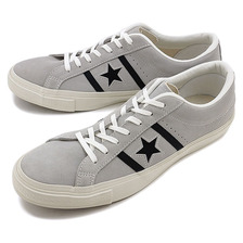 CONVERSE STAR & BARS SUEDE GRAY/BLACK 32350337画像