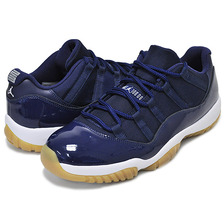 NIKE AIR JORDAN 11 RETRO LOW m.nvy/wht-gm.lght.brn 528895-405画像