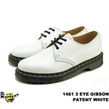 Dr.Martens 1461 3EYE GIBSON SHOE 20499100 PATENT WHITE画像