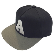 A BATHING APE A LOGO SNAP BACK CAP BLACK画像