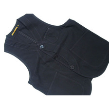 RISING SUN & Co. RAW DUCK OUTDOOR VEST/made in U.S.A./black画像