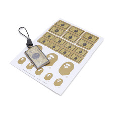 A BATHING APE MOBILE CLEANER & STICKER SET GOLD 1A20-100-004画像