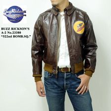 Buzz Rickson's A-2 No.23380 "522nd BOMB.SQ." BR80455画像